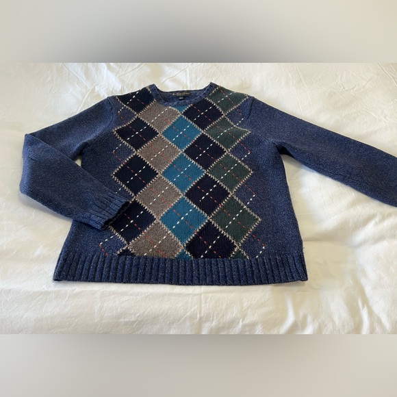Brooks Brothers Other - Brooks Brothers | Mens Large | Multicolor Argyle Merino Wool Cable Knit SWEATER